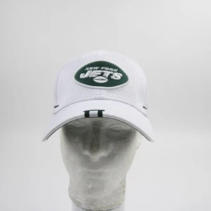 New York Jets New Era 39thirty Fitted Hat Unisex White/Green New - Picture 1 of 6