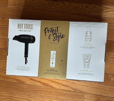 NUEVO Hot Tools Pro Artist Protect Style Ultimate Styling Essential Kit Marca Foto 1 de 4