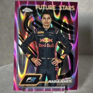 2024 Topps Chrome Formula 1 F2 Josep Maria Marti Future Stars Pink Refractor /75 - Bild 1 von 2