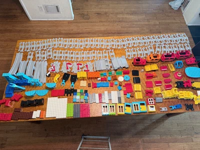 LEGO DUPLO: Steam Train Set  Extra Tracks & People, etc massive 312 pcs - Image 1 of 4
