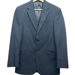Kenneth Cole New York Blue Pinstripe Blazer Jacket Mens 36R - Picture 1 of 5