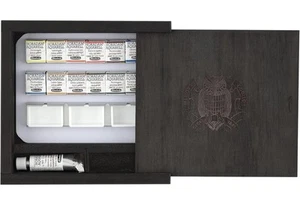 SCHMINCKE AQUARELL HORADAM Watercolors Wooden Box w/ 12 1/2 pans Limited Edition - Picture 1 of 11