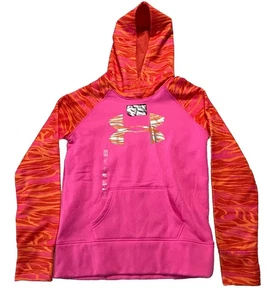 Under Armour Storm Youth Girls Large Pink Hoodie Sweatshirt NEW (A9) - Picture 1 of 5