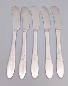 Oneida Community LADY HAMILTON Silverplate 1932 (5) Butter Cheese Knives - Picture 1 of 4