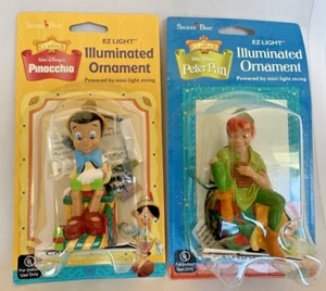 Peter Pan & Pinocchio Ez Light Illuminated Ornaments Walt Disney Classics - Bild 1 von 10