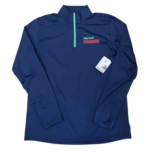 Chaqueta de Ceremonia de Apertura Marmot X Nueva con Etiquetas Talla XL Azul Peso Pesado Morph 1/2 Cremallera - Imagen 1 de 3