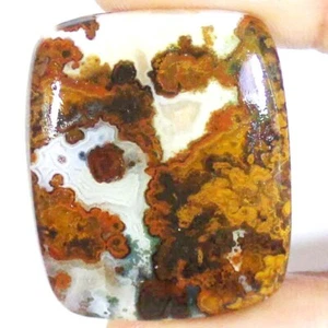 Moroccoa SEAM AGATE Cushion Cabochon 100% Natural stone 60.85 CT 30x36x5mm BC-44 - Picture 1 of 7