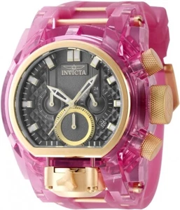 Invicta 46475 Men's 52mm Bolt Zeus Magnum Anatomic Dual Movt Chrono Pink Watch - Picture 1 of 1