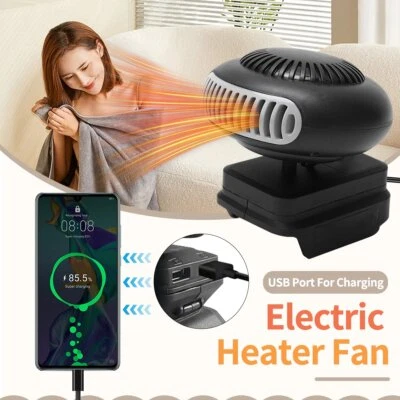 Space Heater Powered Electric Heater Fan For Makita 18V Battery BL1815 BL1820 MU - Image 1 of 4