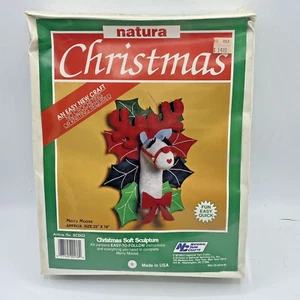 National Yarn Crafts Natura Christmas Soft Sculpture Merry Moose Kit No SC002 - Picture 1 of 7