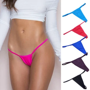 Women Sexy Stripper Micro Thong G-String Briefs T-back Panties Lingerie Knicker✔ - Picture 1 of 34
