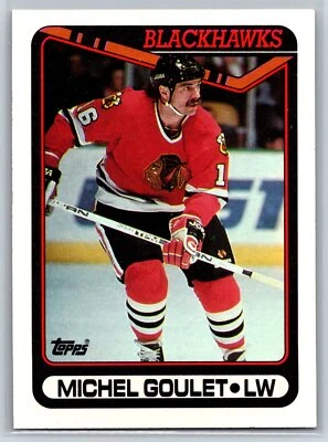 1990-91 Topps Michel Goulet Chicago Blackhawks #329 - Image 1 of 2