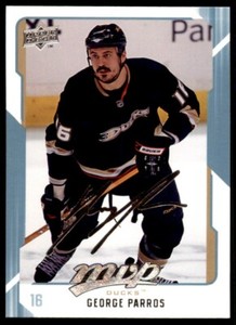 2008-09 Upper Deck MVP George Parros Anaheim Ducks #7