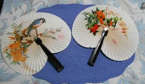 Shanghai Hand Fan Shanghai Arts & Crafts Made in Peoples Republic of China - Picture 1 of 8