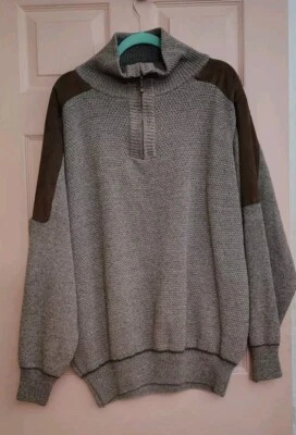 Suéter de manga larga Pronto Brown 3XL 💯% micro poliéster para hombre Foto 1 de 4