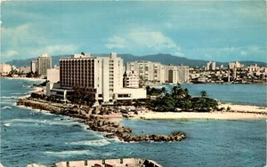 San Jeronimo Hilton, San Juan, Puerto Rico, Abschnitt Condado, drei Postkarten - Bild 1 von 2
