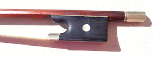 old full size German octagonal  violin bow  ready to play signed Voirin