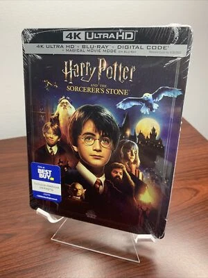 Harry Potter and the Sorcerer's Stone Steelbook (4K UHD+Blu-ray+Digital) Sealed Foto 1 de 4