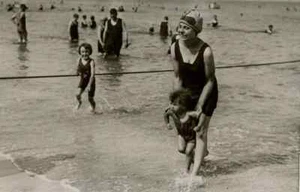Vintage Photography Original Mother and Son at the Beach - Picture 1 of 8