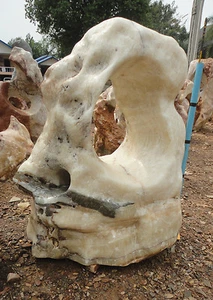 OZEANFINDLING Findling 110x95cm Naturstein Asia Show Stone Dekostein Stein Onyx - Bild 1 von 3