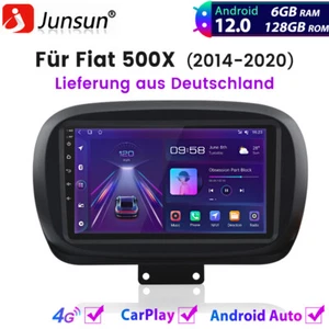 6+128GB Für Fiat 500X 2014-2020 Carplay Autoradio Android 12 GPS Navigation WIFI - Bild 1 von 12