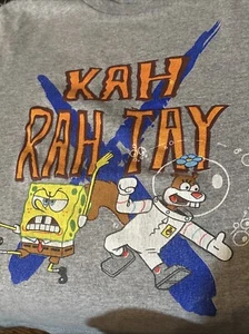 Vintage Spongebob SquarePants Graphic Tee Shirt Kah Rah Tay Youth M - Picture 1 of 5