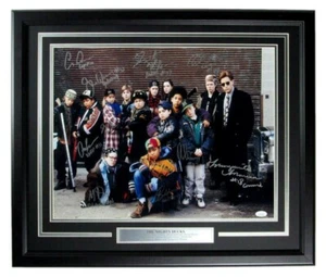 The Mighty Ducks Cast Signed Autographed 16x20 Photo Framed 9 Sigs JSA - Picture 1 of 5