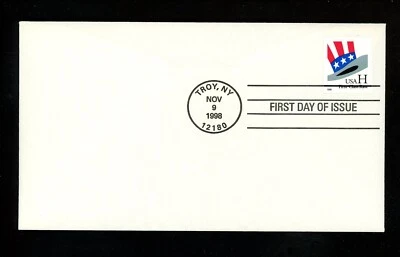 US FDC #3268 None 1998 Troy NY Uncle Sam hat patriotic - Image 1 of 2