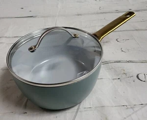 GreenPan Magneto 2 Reserve Ceramic Anodized Non Stick 7" Pot w/ Glass Lid #1218 - Picture 1 of 5