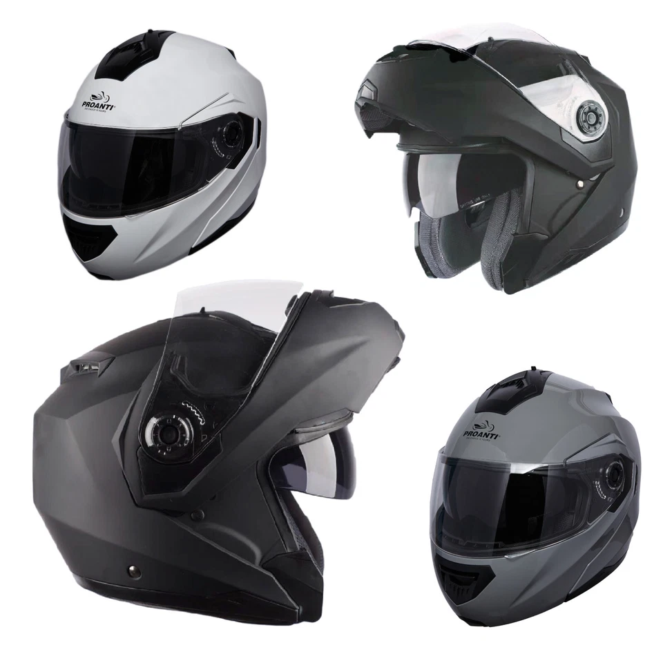 Motorradhelm Klapphelm Motorrad Helm mit Visier- und integriertem Sonnenschutz - Bild 1 von 1