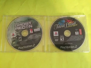 Sony PlayStation 2 PS2 Lote Trivial Pursuit Unhinged y Ghost Recon - ¡Funciona muy bien! - Imagen 1 de 1
