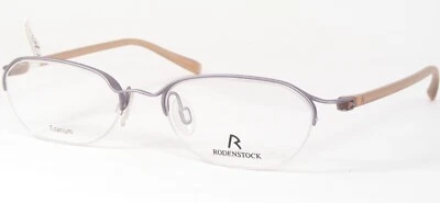 Vintage RODENSTOCK R4521 B Matte Lilac UNIQUE RARE TITANIUM EYEGLASSES 49-17-140 - Image 1 of 4