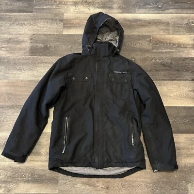 MERRELL Select Dry + Warm Black Jacket Hooded Coat Mens Size Medium - Image 1 of 4