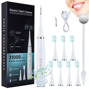 Cepillo De Dientes Electrico Sonico 7 Cabezales Cepillo Dental Recargable 5Modos - Picture 1 of 21
