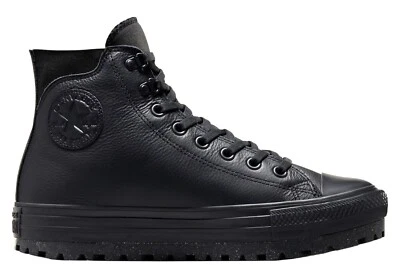 Converse Chuck Taylor All-Star City Trek Waterproof Leather Shoes TRIPLE BLACK — 第 1/4 张图片