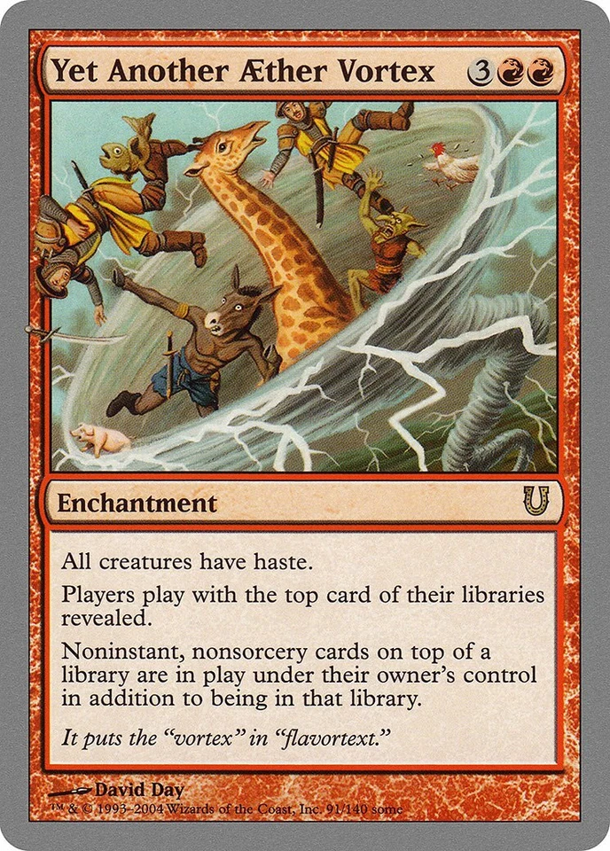 Yet Another Aether Vortex Unhinged NM Red Rare MAGIC GATHERING CARD ABUGames - Image 1 of 1