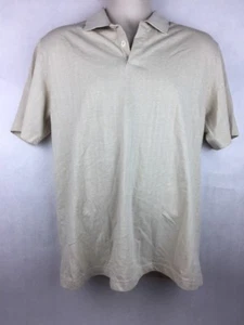 Claiborne Mens Beige Polo Shirt Size Medium - Picture 1 of 3