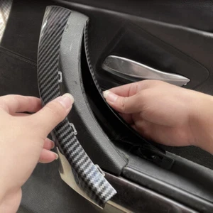 Manija interior derecha para BMW Serie 3 E90 E91 Sedán 04-12 nueva manija de coche de carbono - Imagen 1 de 9