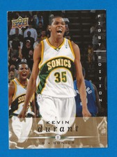 2008-09 Upper Deck #177 Gold UD 1st Edition Kevin Durant Seattle SuperSonics