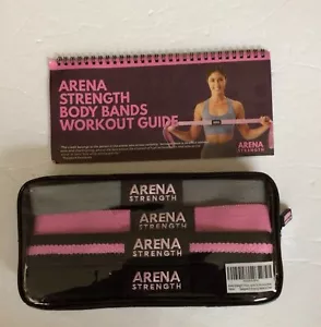 NEW ARENA STRENGTH 3 PACK FABRIC BOOTY BANDS WORKOUT PROGRAM RESISTANCE BANDS - Picture 1 of 2