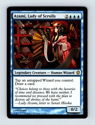 Azami, Lady of Scrolls - LP - Commander 2013 - English - Magic The Gathering MTG - Image 1 of 2