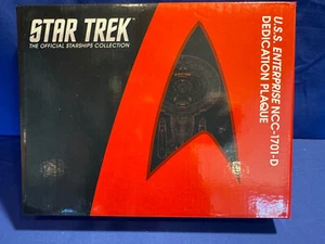 Eaglemoss Star Trek USS Enterprise 1701-D Dedication Plaque - Picture 1 of 2