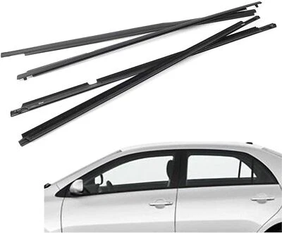 WeatherStrip Trim Seal For 2009 2010 2011 2012 Toyota Corolla 75710-02210 Black - Image 1 of 4
