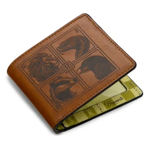 ~ Harry Potter Bi-Fold Wallet ~ Hogwarts Houses Bi-Fold Wallet ~ - Picture 1 of 4
