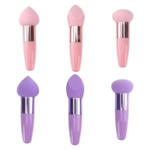 2 juegos de pinceles de pluma de belleza maquillaje esponja de viaje para esponjas - Imagen 1 de 12