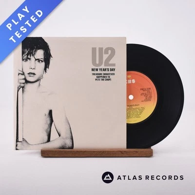 U2 - New Year's Day - Irish Reissue 7" Vinyl Record - EX/VG+ - Image 1 of 4