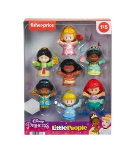 Fisher Price Little People DISNEY PRINCESS 7 Figure Pack  Aurora Jasmine Ariel - Bild 1 von 5