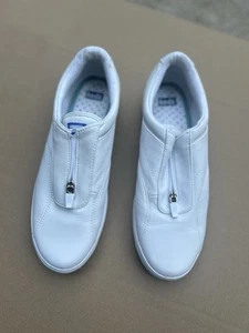 KEDS LEATHER UPPER WHITE SIZE 8.5 - Picture 1 of 11