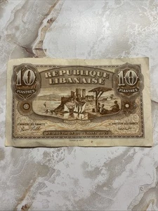Lebanon 10 Piastres 1942 - Picture 1 of 4