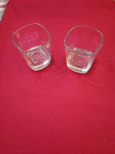 2 Jack Daniels Old #7 Marken geprägt Schlürfen Cocktail Whisky Gläser. - Bild 1 von 6